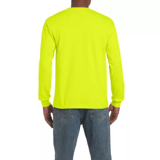 Hosszú ujjú klasszikus szabású póló, Gildan GI2400, Safety Green-S
