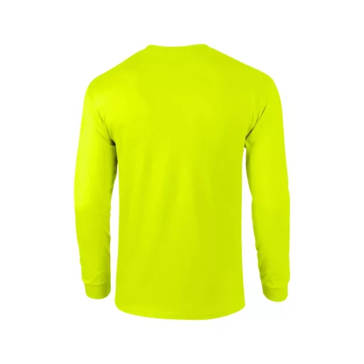 Hosszú ujjú klasszikus szabású póló, Gildan GI2400, Safety Green-S