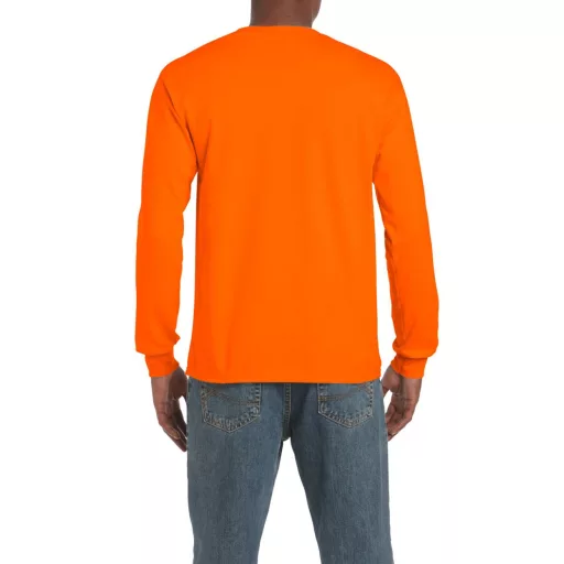 Hosszú ujjú klasszikus szabású póló, Gildan GI2400, S.Orange-S