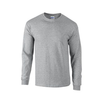   Hosszú ujjú klasszikus szabású póló, Gildan GI2400, Sport Grey-2XL