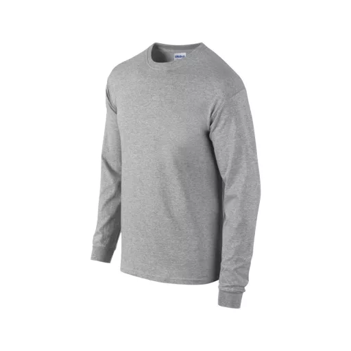 Hosszú ujjú klasszikus szabású póló, Gildan GI2400, Sport Grey-S
