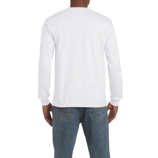 Hosszú ujjú klasszikus szabású póló, Gildan GI2400, White-5XL