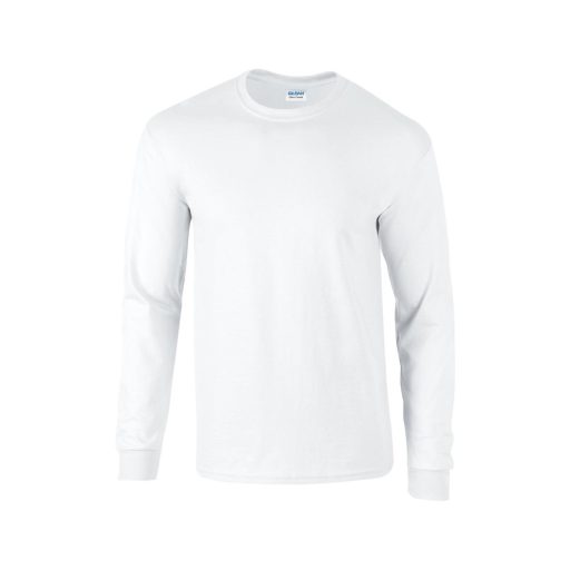 Hosszú ujjú klasszikus szabású póló, Gildan GI2400, White-5XL
