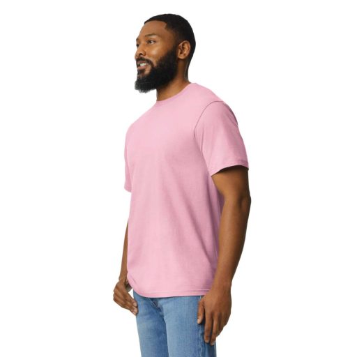 Gildan GI3000 körkötött rövid ujjú férfi pamut póló, Light Pink-2XL