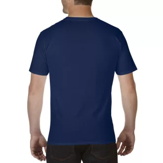 V nyakú prémium pamut póló, Gildan GI41V00, Navy-2XL