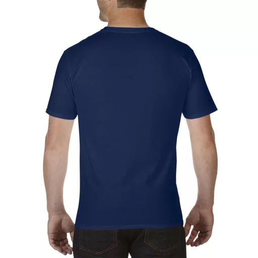 V nyakú prémium pamut póló, Gildan GI41V00, Navy-2XL