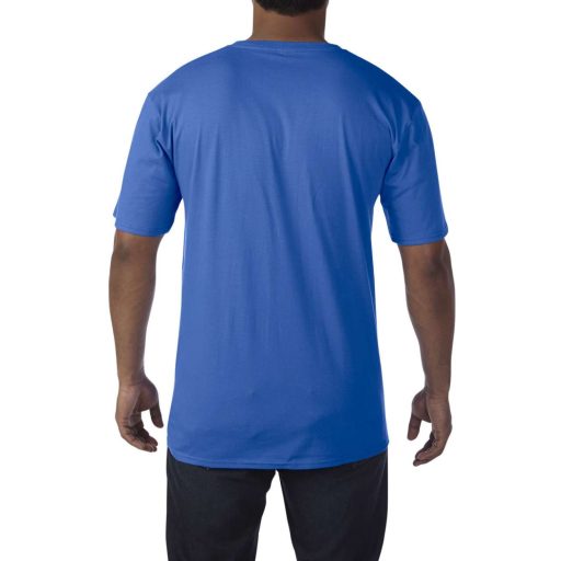 V nyakú prémium pamut póló, Gildan GI41V00, Royal-XL