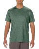Rövid ujjú Actíve Fit férfi sport póló, Gildan GI46000, Heather Sport Dark Green-S
