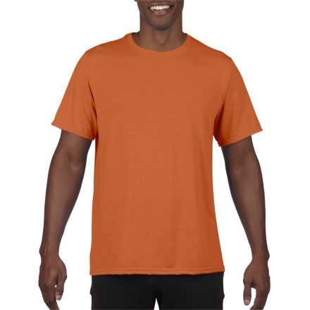 Rövid ujjú Actíve Fit férfi sport póló, Gildan GI46000, Sport Orange-M