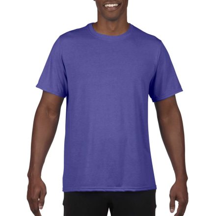 Rövid ujjú Actíve Fit férfi sport póló, Gildan GI46000, Sport Purple-2XL