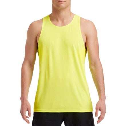 Sport hátú Actíve Fit férfi trikó, Gildan GI46200, Safety Green-2XL