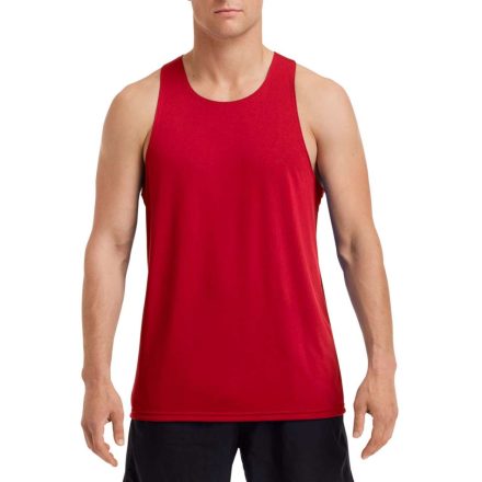 Sport hátú Actíve Fit férfi trikó, Gildan GI46200, Sport Scarlet Red-2XL