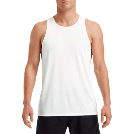 Sport hátú Actíve Fit férfi trikó, Gildan GI46200, White-L