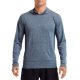 Hosszú ujjú kapucnis Aktív Fit férfi póló, Gildan GI46500, Heather Sport Dark Navy-2XL