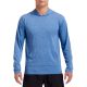 Hosszú ujjú kapucnis Aktív Fit férfi póló, Gildan GI46500, Heather Sport Royal-2XL