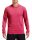 Hosszú ujjú kapucnis Aktív Fit férfi póló, Gildan GI46500, Heather Sport Scarlet Red-XL