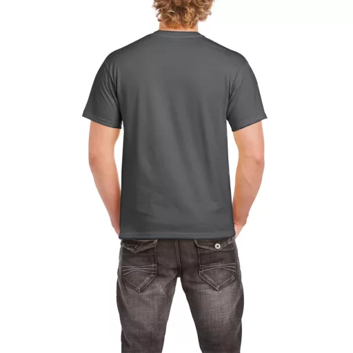 Rövid ujjú klasszikus szabású póló, Gildan GI5000, Dark Heather-2XL