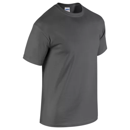 Rövid ujjú klasszikus szabású póló, Gildan GI5000, Dark Heather-2XL