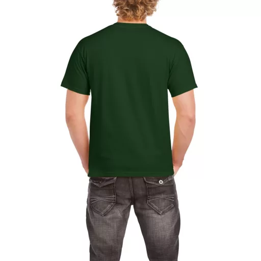 Rövid ujjú klasszikus szabású póló, Gildan GI5000, Forest Green-S