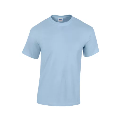 Rövid ujjú klasszikus szabású póló, Gildan GI5000, Light Blue-M