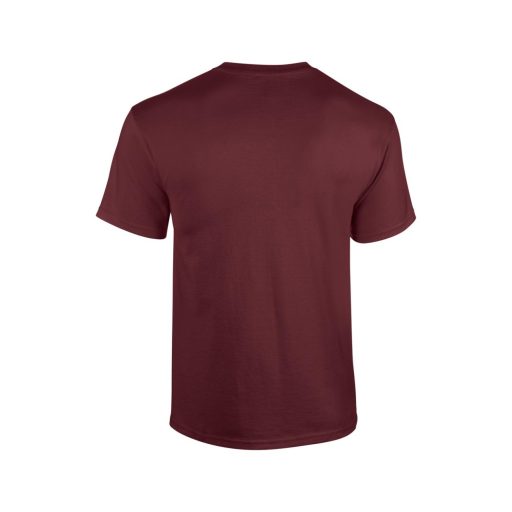 Rövid ujjú klasszikus szabású póló, Gildan GI5000, Maroon-2XL