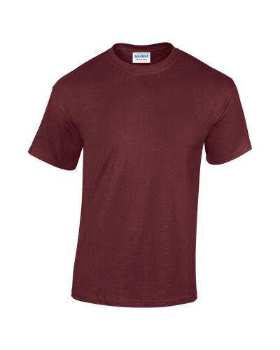 Rövid ujjú klasszikus szabású póló, Gildan GI5000, Maroon-4XL