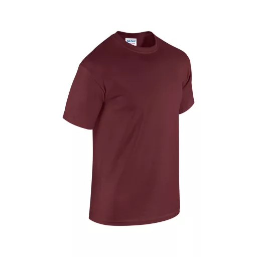 Rövid ujjú klasszikus szabású póló, Gildan GI5000, Maroon-5XL