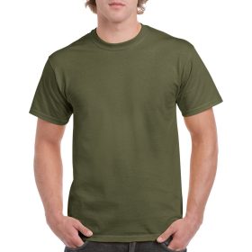   Rövid ujjú klasszikus szabású póló, Gildan GI5000, Military Green-2XL
