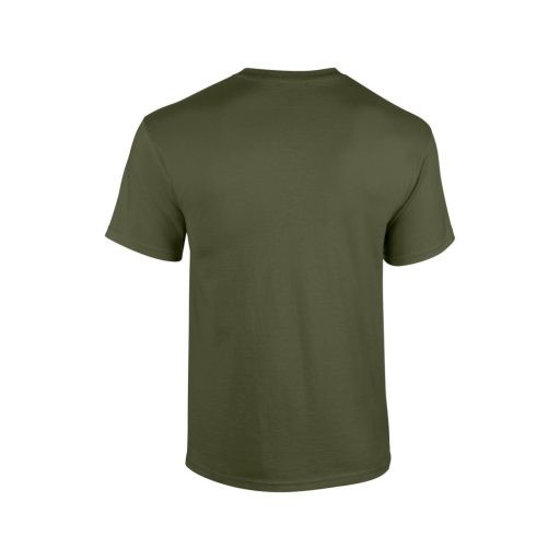 Rövid ujjú klasszikus szabású póló, Gildan GI5000, Military Green-S
