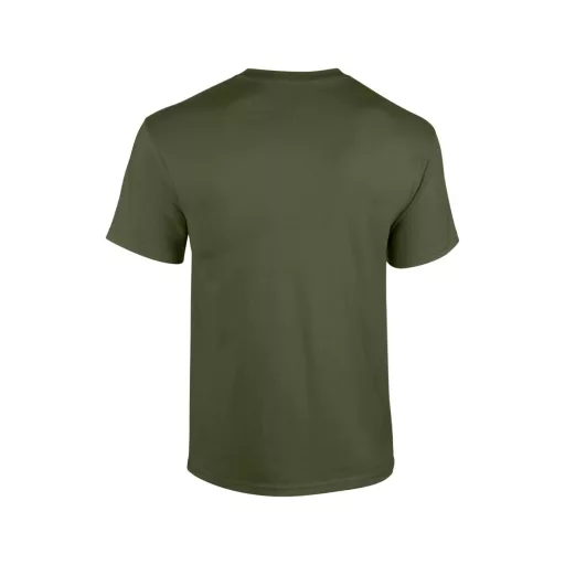 Rövid ujjú klasszikus szabású póló, Gildan GI5000, Military Green-XL