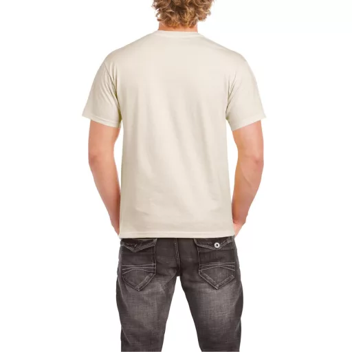 Rövid ujjú klasszikus szabású póló, Gildan GI5000, Natural-2XL