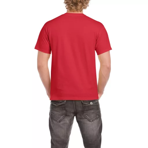 Rövid ujjú klasszikus szabású póló, Gildan GI5000, Red-S