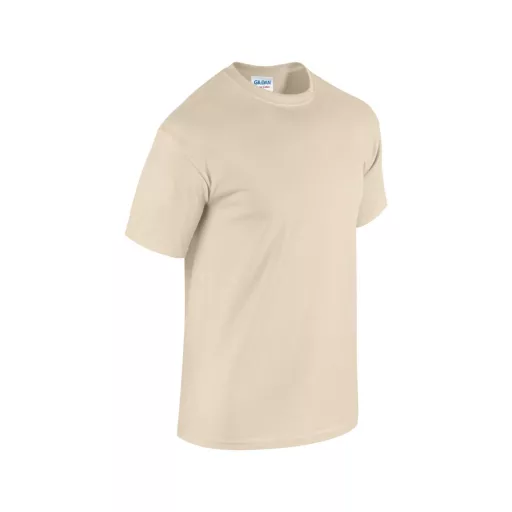 Rövid ujjú klasszikus szabású póló, Gildan GI5000, Sand-2XL