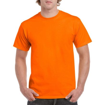 Rövid ujjú klasszikus szabású póló, Gildan GI5000, S.Orange-M
