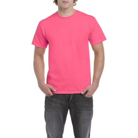 Rövid ujjú klasszikus szabású póló, Gildan GI5000, Safety Pink-2XL