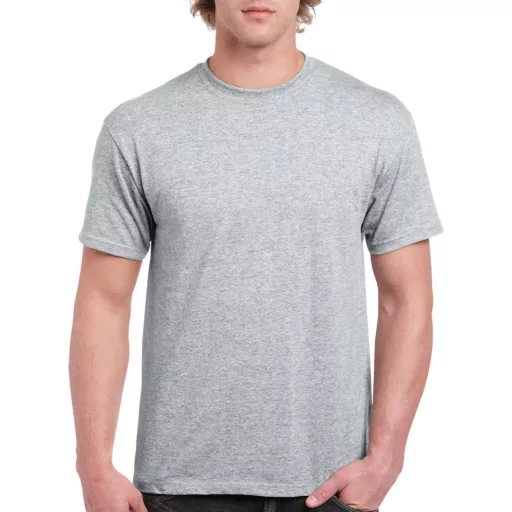 Rövid ujjú klasszikus szabású póló, Gildan GI5000, Sport Grey-5XL