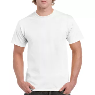   Rövid ujjú klasszikus szabású póló, Gildan GI5000, White-2XL