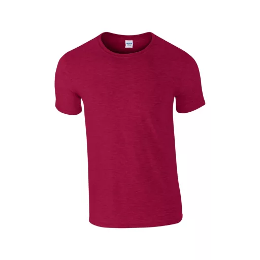Softstyle rövid ujjú környakas póló, Gildan GI64000, Antique Cherry Red-S