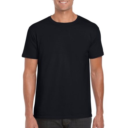 Softstyle rövid ujjú környakas póló, Gildan GI64000, Black-2XL