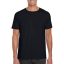 Softstyle rövid ujjú környakas póló, Gildan GI64000, Black-5XL