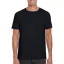 Softstyle rövid ujjú környakas póló, Gildan GI64000, Black-S