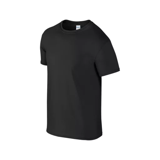 Softstyle rövid ujjú környakas póló, Gildan GI64000, Black-S