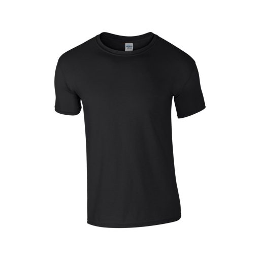 Softstyle rövid ujjú környakas póló, Gildan GI64000, Black-XL