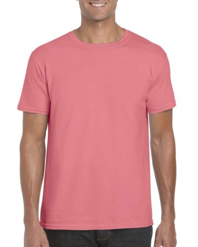 Softstyle rövid ujjú környakas póló, Gildan GI64000, Coral Silk-2XL