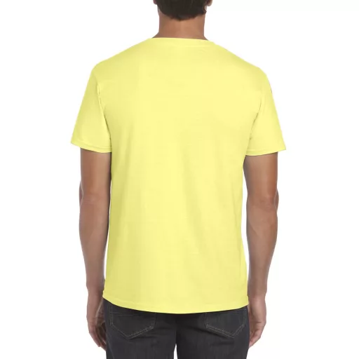 Softstyle rövid ujjú környakas póló, Gildan GI64000, Cornsilk-S