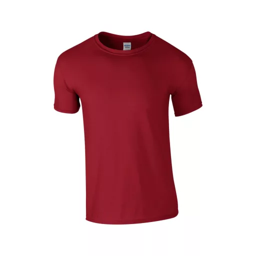 Softstyle rövid ujjú környakas póló, Gildan GI64000, Cardinal Red-M