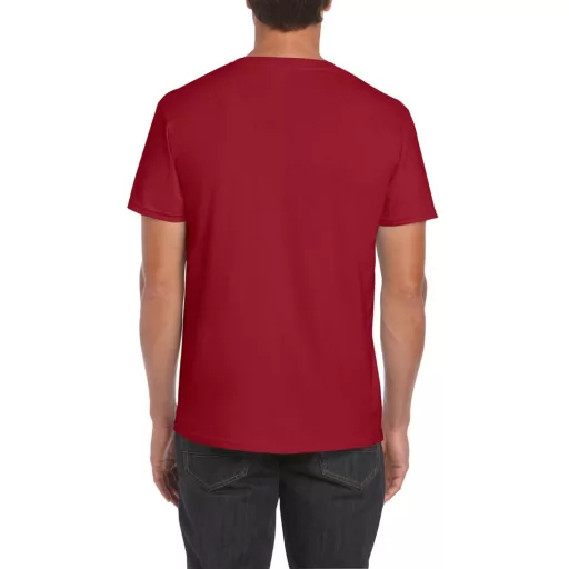 Softstyle rövid ujjú környakas póló, Gildan GI64000, Cardinal Red-S