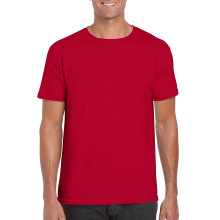 Softstyle rövid ujjú környakas póló, Gildan GI64000, Cherry Red-2XL