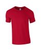 Softstyle rövid ujjú környakas póló, Gildan GI64000, Cherry Red-S