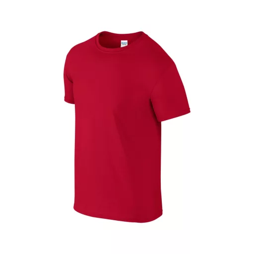 Softstyle rövid ujjú környakas póló, Gildan GI64000, Cherry Red-S